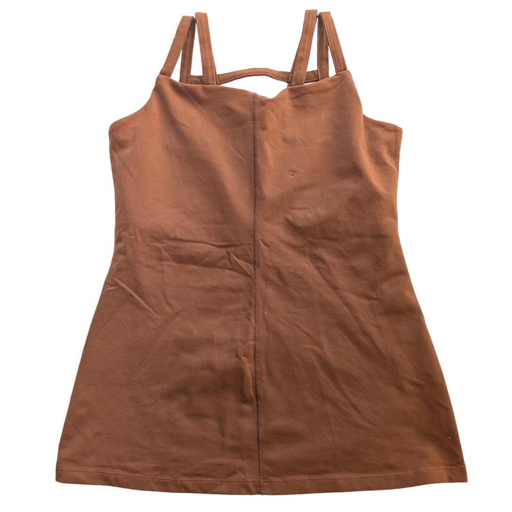$128 KiraGrace Warrior Caged Back Yoga Tank Top Supplex Nylon Large High Support